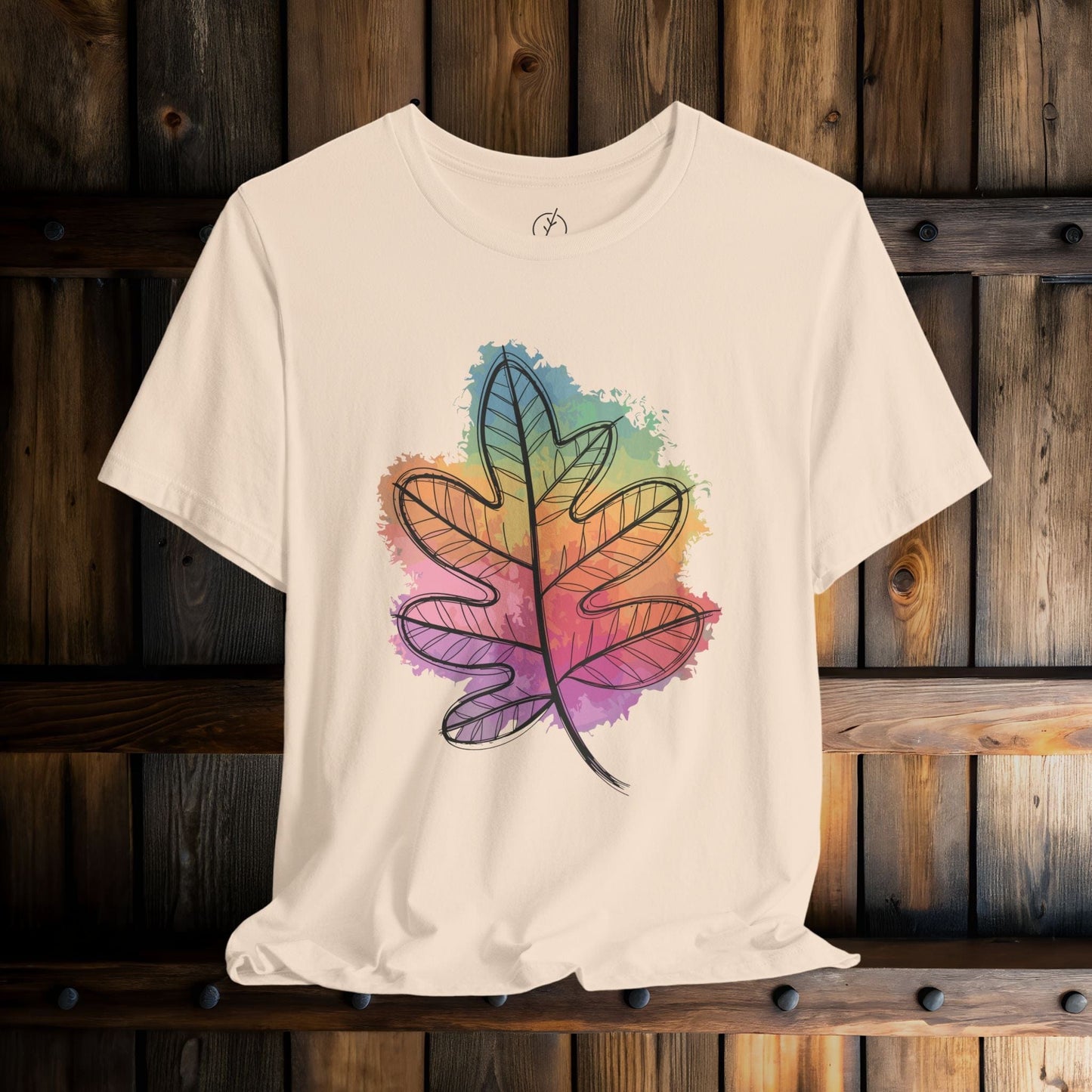 Rainbow Oak Leaf T-Shirt